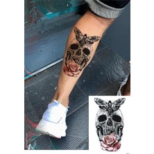 Zemira Bearpear Kurukafa Geçici Dövme, Üniseks Dövme, Vücut Dövmesi, Tattoo