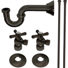 Zemira Brass KPK105P Trimscape Sıhhi Tesisat Tedarik Kiti Kombo, Yağlı Boya Bronz