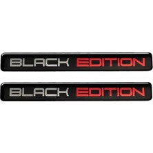 Zemira Black Edition Siyah Kırmızı Gümüş Sticker