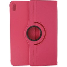 Royaleks Apple Ipad 2022 10.9 (10.nesil) Kılıf 360 Tablet Deri Kılıf - Pembe