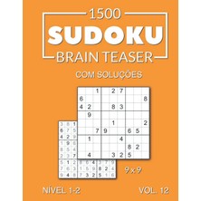 Zemira 1500 Sudoku Brain Teaser 9x9 Soluções Nível 1-2 Vol. 12