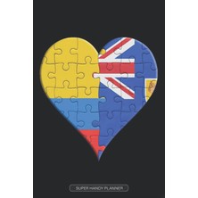 Zemira Planner: Colombian Turks And Caicos Flag United Heart Jigsaw Puzzle Flags Of Colombia Turks And Cai
