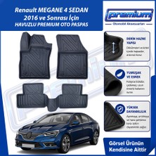 Renault  Megane 4 Sedan Paspas Araca Özel 2016 ve Sonrası Derin Havuzlu Premium Oto Paspas