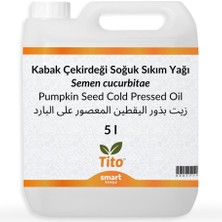 Zemira Tito Kabak Çekirdeği Yağı Soğuk Sıkım 5 Lt