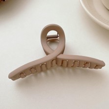 Zemira Mandal Toka Ithal Ürün Fiyonk Büyük Boy 13 cm Mat Vizon Saç Tokası
