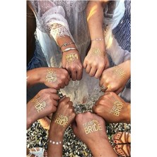 Zemira E Elmas Team Bride Geçici Dövme, Bekarlığa Veda Bride To Dövmesi 10 Adet (9+1)