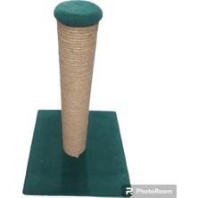 Zemira Tırmalama Tahtası Kare Taban - Jut Halat - Gri 45 cm