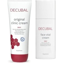 Zemira Decubal Kuru Çok Kuru Ciltler Için Özel Onarıcı Bakım Set 250 ml Face Vital 50 ml