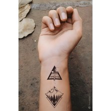 Zemira Bearpear 2'li Manzara Dövmesi Tattoo