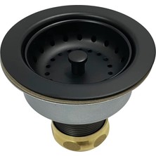 Zemira Brass K112MB Tacoma Mutfak Lavabo Sepeti Süzgeç, Mat Siyah 4,44 x 4,44 x 3,81