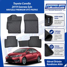 Toyota  Corolla Paspas Sedan Araca Özel 2019 ve Sonrası Derin Havuzlu Premium Oto Paspas
