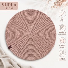 Myistasyon 7 Parça Jüt Supla / Amerikan Servis Lux Sunum Tabak Altlığı+Sepet
