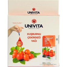 Zemira Univita Doğal Soğuk Sıkım Kuşburnu Çekirdeği Yağı - Rosehip Seed Oil 3 ml x 6 Adet
