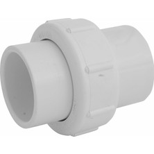 Zemira WU-1500-S Pvc Boru Ek Parçası, 1-1/2-Inç Kayma Birliği, Çizelge 40, Epdm O-Ring, Beyaz