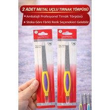 Nova Premium Ex 2 Adet Metal Uçlu Tırnak Törpüsü Blister Ambalajlı Profesyonel Manikür Törpüsü