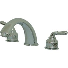 Zemira Brass KB36 Geniş Roma Küveti Doldurma Musluğu Metal Kollu