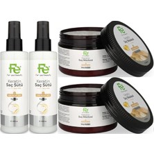 Zemira Fe Keratin Saç Sütü 200ML & Saç Maskesi 300ML Karma 4'lü Set