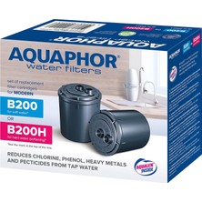 Zemira Aquaphor 4600987002149 Paket 2 Kartuş B200H Sert Su Için, Plastik