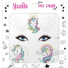 Zemira Snails Safe Nails Yüz Dövmesi – Unicorn Crown