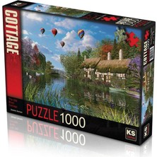 Zemira Ks Ks Puzzle 1000 Parça Old River Cottage Renkli 1+