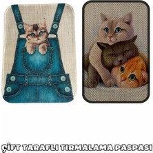 Zemira Çift Taraflı Tırmalama Paspası 90X60 Cepteki x Three Cat