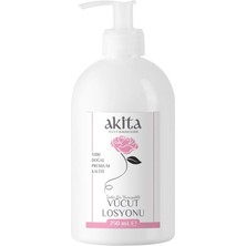 Zemira Akita% 100 Doğal Vücut Losyonu Gül 250ML