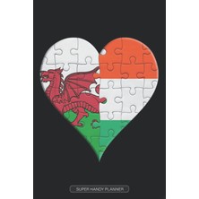 Zemira Planner: Welsh Hungarian Flag United Heart Jigsaw Puzzle Flags Of Wales Hungary