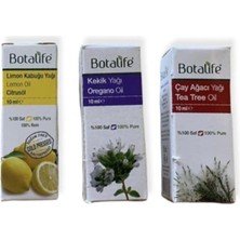 Zemira Botalife Defans Kekik & Çay Ağacı & Limon Yağı 10 ML%100 Saf 3'lü Uçucu SETI,SKBTLF0048D