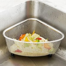 Zemira Deconox Paslanmaz Çelik Ayaklı Lavabo Süzgeci 18X13X10 cm | Paslanmaz Çelik Ayaklı Lavabo S