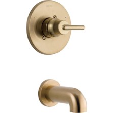 Zemira Musluk T14159 Cz Trinsic Küvet Sadece Trim (Rough Ayrı Olarak Satılır), Şampanya Bronz