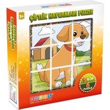 Zemira Küpss Çiftlik Hayvanları 3D Puzzle - 9 Küp 6 Yapboz