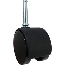 Zemira Shepherd Hardware 9406 Ofis Sandalyesi Tekerleği, Frenli Çift Tekerlek, 5 Cm, 8 mm Şaft Çapı, 34 kg