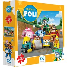 Zemira Ca Robocar Poli Temalı 60 Parça 34X24CM Çocuk Puzzle Yapboz