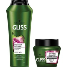 Zemira Gliss Bio-Tech Restore Şampuan 500 ml Saç Bakım Maskesi 300 ml Set
