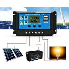 Zemira Güneş Paneli Solar Akü 12V 24V 20 Amper