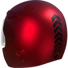 Zemira 2 Adet Kask, Araba Ayna Jet Siyah Kask Sticker