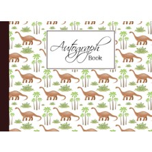 Zemira Autograph Book: Dinosaur Era Cover | Memory Book, Signature Celebrity Memorabilia Album Gift, Size