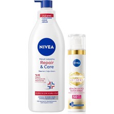Zemira Repair&care Nemlendirici Vücut Losyonu 400ML SPF50 LUMINOUS630 Karşıtı Gündüz Yüz Kremi 40M