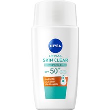 Zemira Nivea SPF50 Derma Skin Clear Sivilce Karşıtı Gündüz Yüz Kremi 40 Ml,matlaştırıcı,makyaj Bazı,karnit