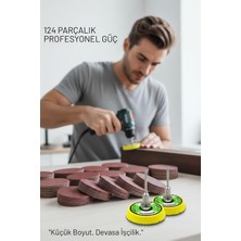 Zemira Transformacion Pimli 50MM Cırt Zımpara Taban Seti 124 Parça Matkap Gravür Profesyonel Hob