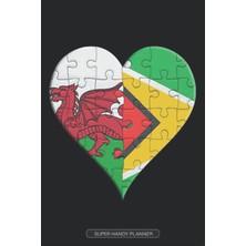 Zemira Planner: Welsh Guyanese Flag United Heart Jigsaw Puzzle Flags Of Wales Guyana