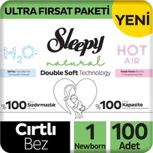 Zemira Sleepy Double Ultra Fırsat Paketi Bebek Bezi 1 Numara Newborn 100 Adet