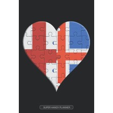 Zemira Planner: English Icelandic Flag United Heart Jigsaw Puzzle Flags Of England Iceland