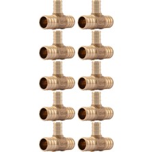 Zemira Shark UC412LFA10 3/10,2 cm x 3/10,2 cm x 1/5,1 cm Pirinç Pex Azaltır Çay 10 Paket