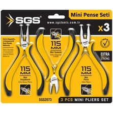 Zemira Sgs 3 Parça Mini Pense Seti, 115 Mm, Ekstra Güçlü, SGS2073