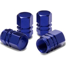 Ozkr Store Alüminyum Altıgen Sibop Kapağı 4'lü Mavi