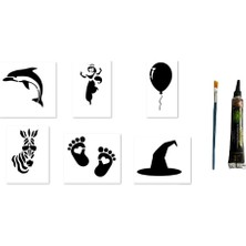 Zemira Cadı Zebra Hint Kınasıyla Geçici Dövme Seti