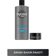 Zemira Syoss Men Clean & Cool Şampuan 500 Ml, Matt Fiber Wax Set, Erkek