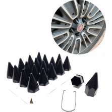 Ozkr Store Sivri Mermi Bijon Kapağı Sökme Aparatlı Siyah 19MM