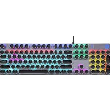 Zemira GK400Y Rgb Klavyesi Brown Kahverengi Switch Tam Boy Ingilizce Q